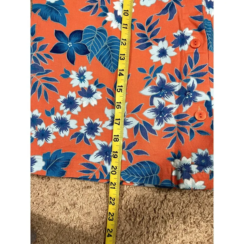 Vintage Women's Floral Sag Harbor Orange Skort 12